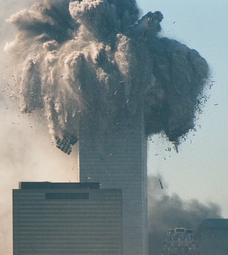 World Trade Center 1 - North Tower - Exploding to Dust!